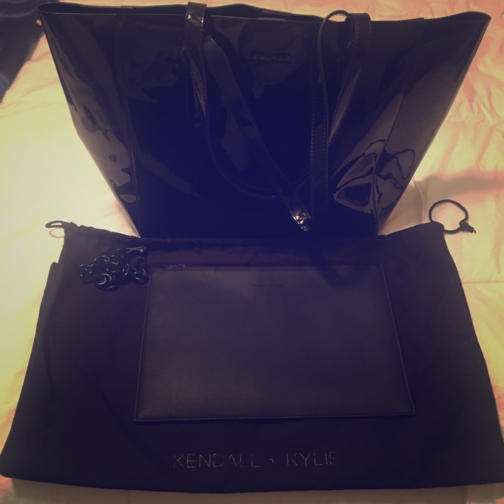 Kendall and Kylie patent leather purse and clutch